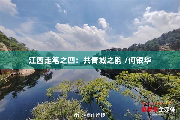 江西走笔之四：共青城之韵 /何银华