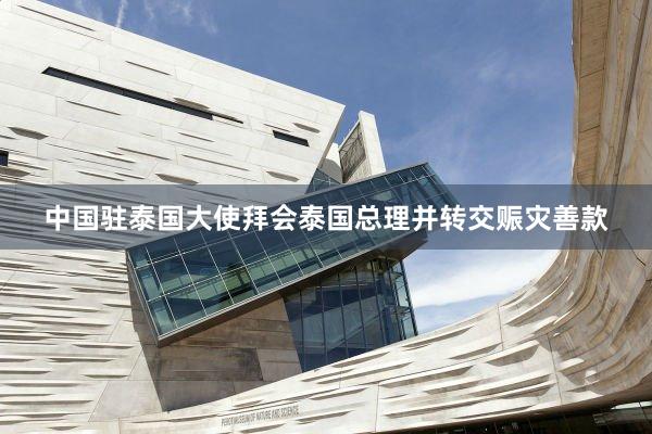 中国驻泰国大使拜会泰国总理并转交赈灾善款